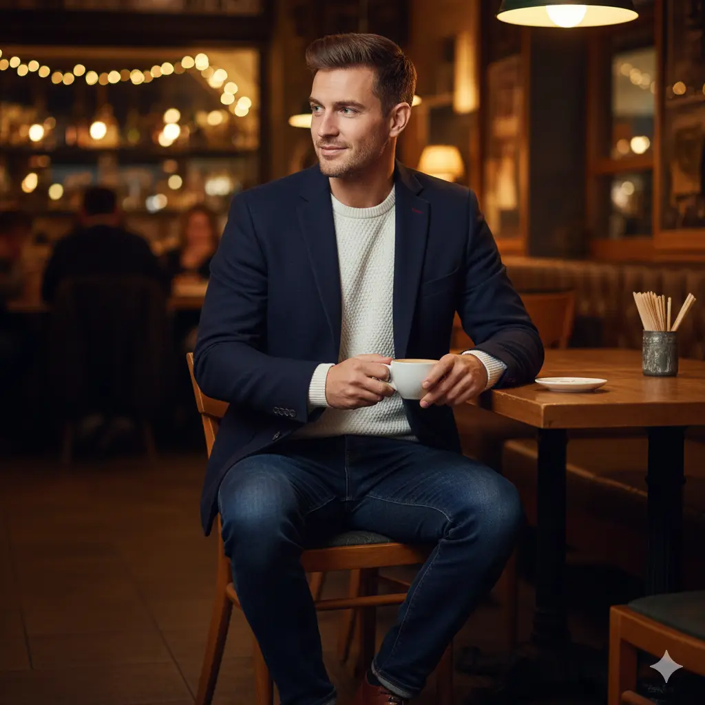 Casual Blazer With Dark Jeans