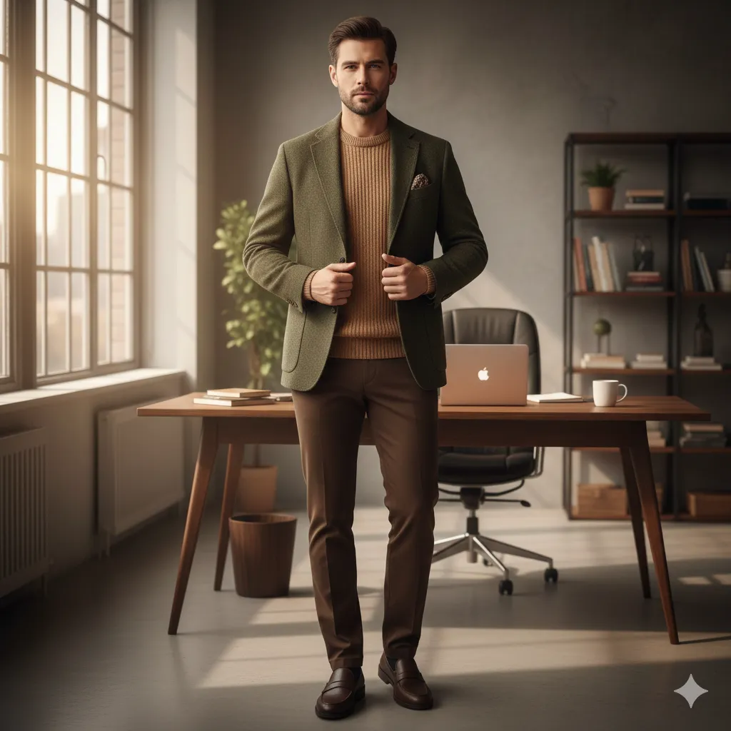 Earth Tone Office Styling