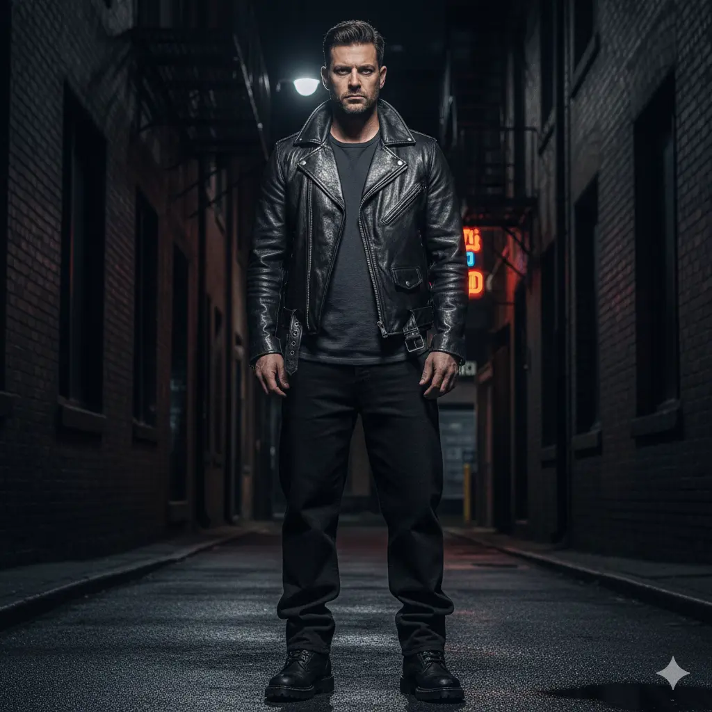 Edgy Black Wide Leg Jeans Outfit