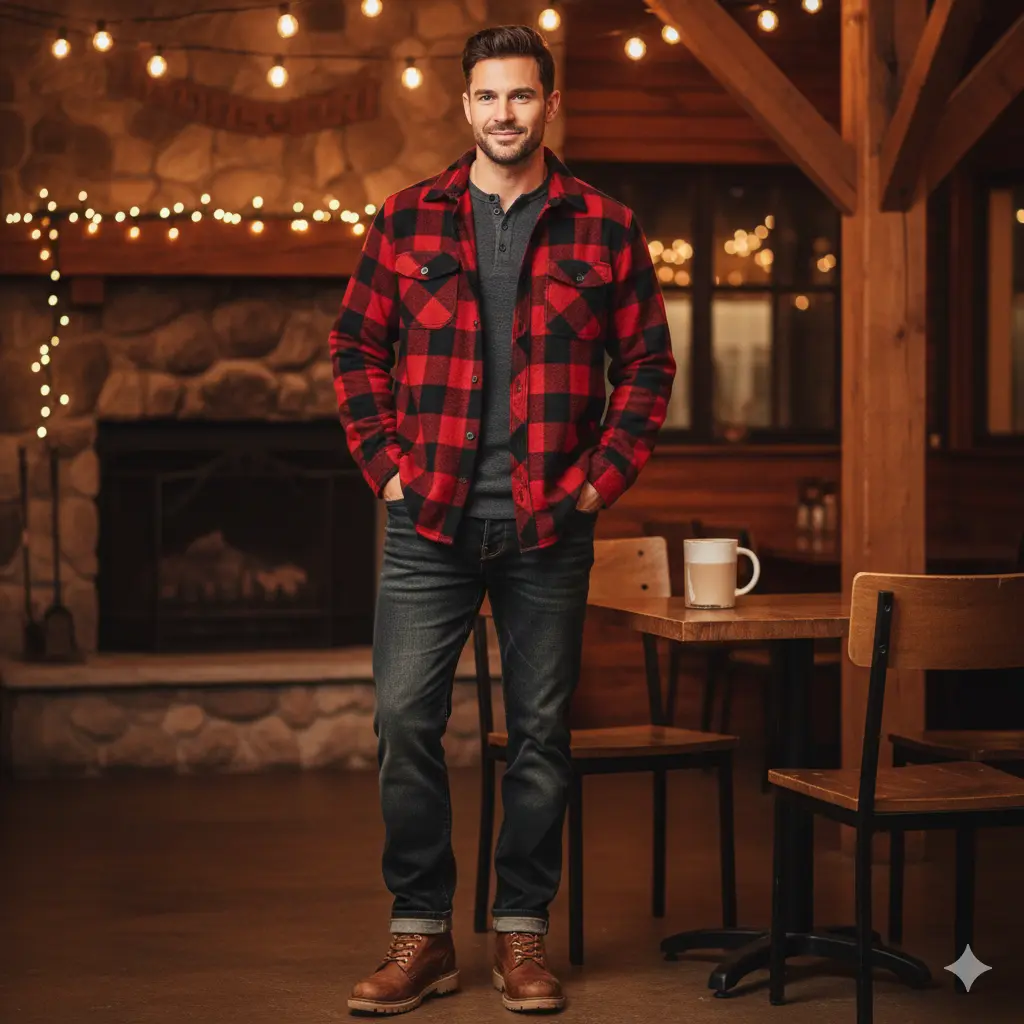 Flannel Shirt With Thermal Layers