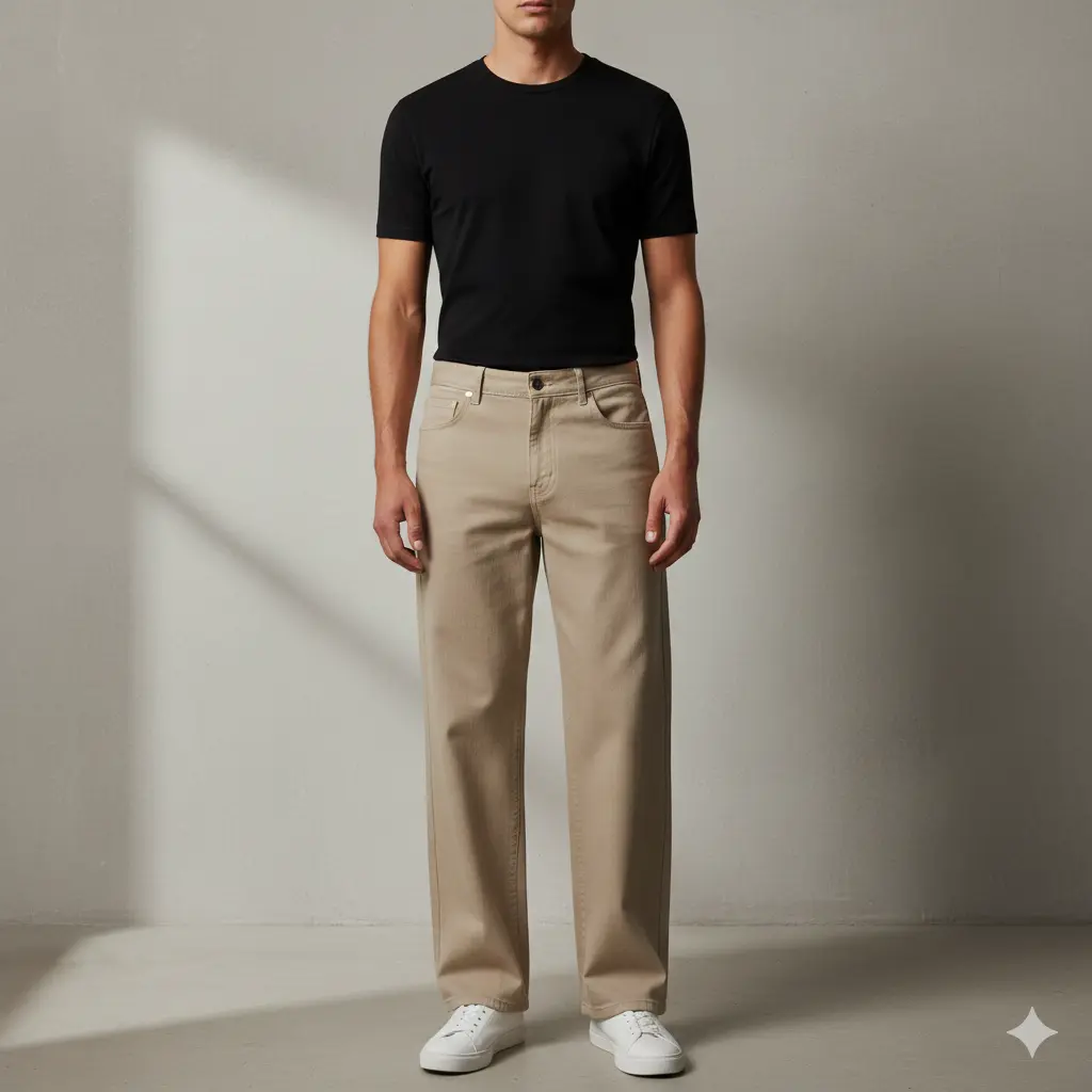 Minimalist Wide Leg Jeans Outfit