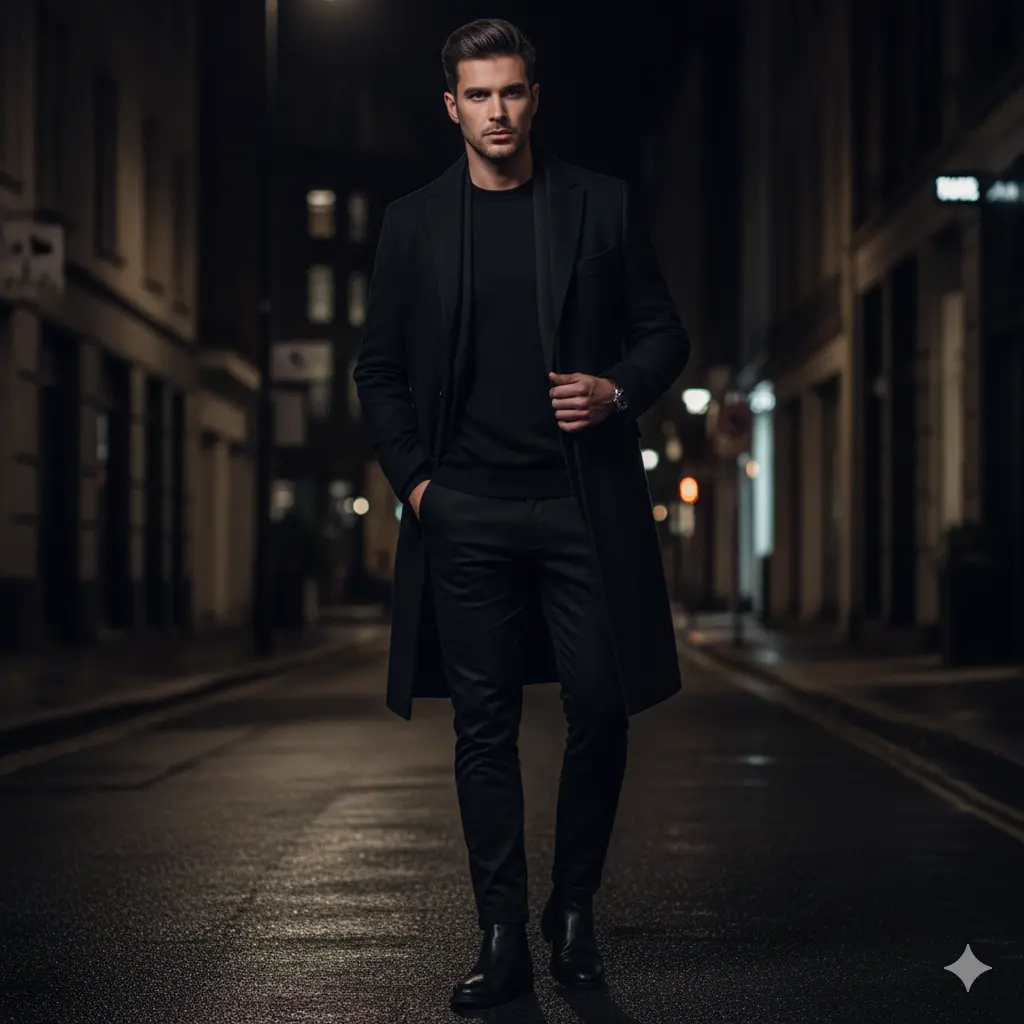 Monochrome Black Winter Look