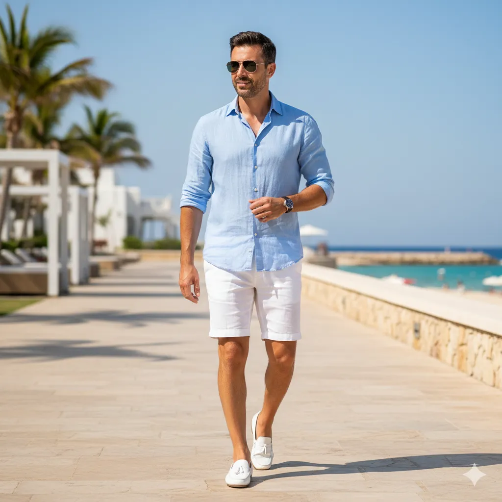 White Loafers with Summer Outfit