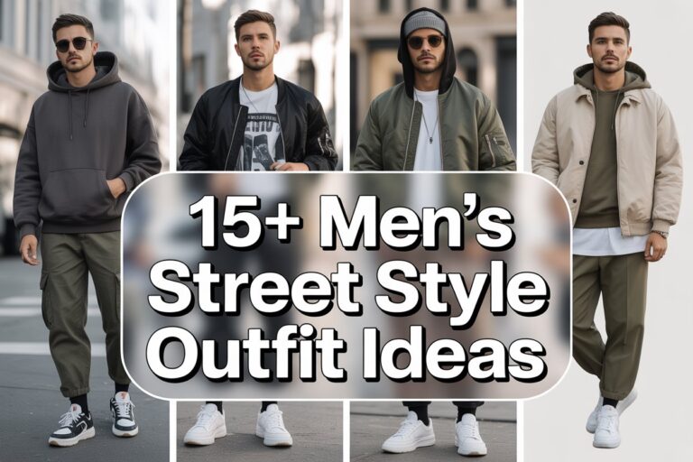 15+ Men’s Street Style Outfit Ideas