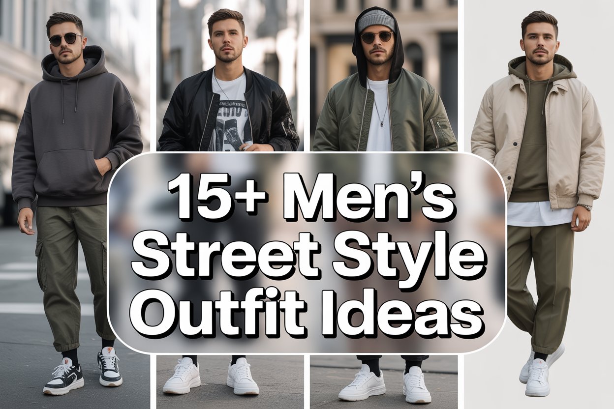15+ Men’s Street Style Outfit Ideas