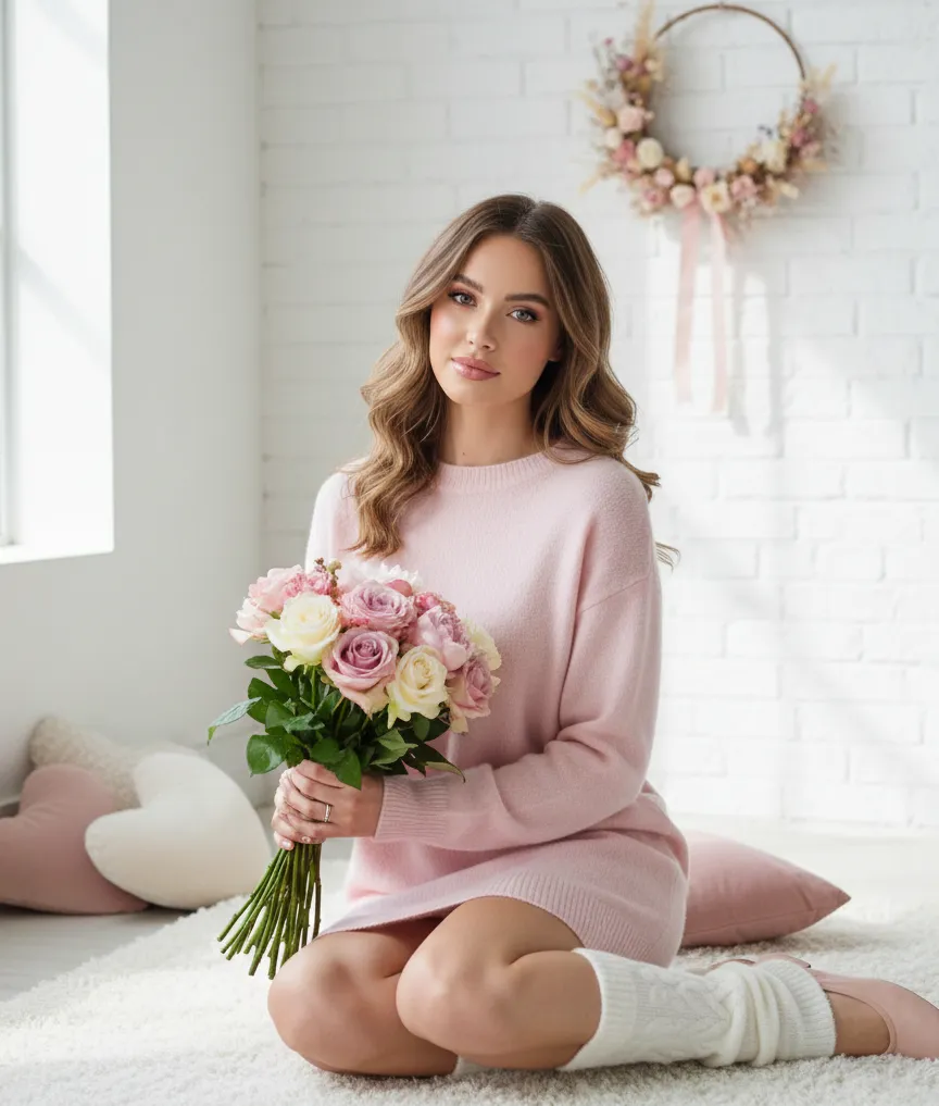 Soft Pink Feminine Outfit