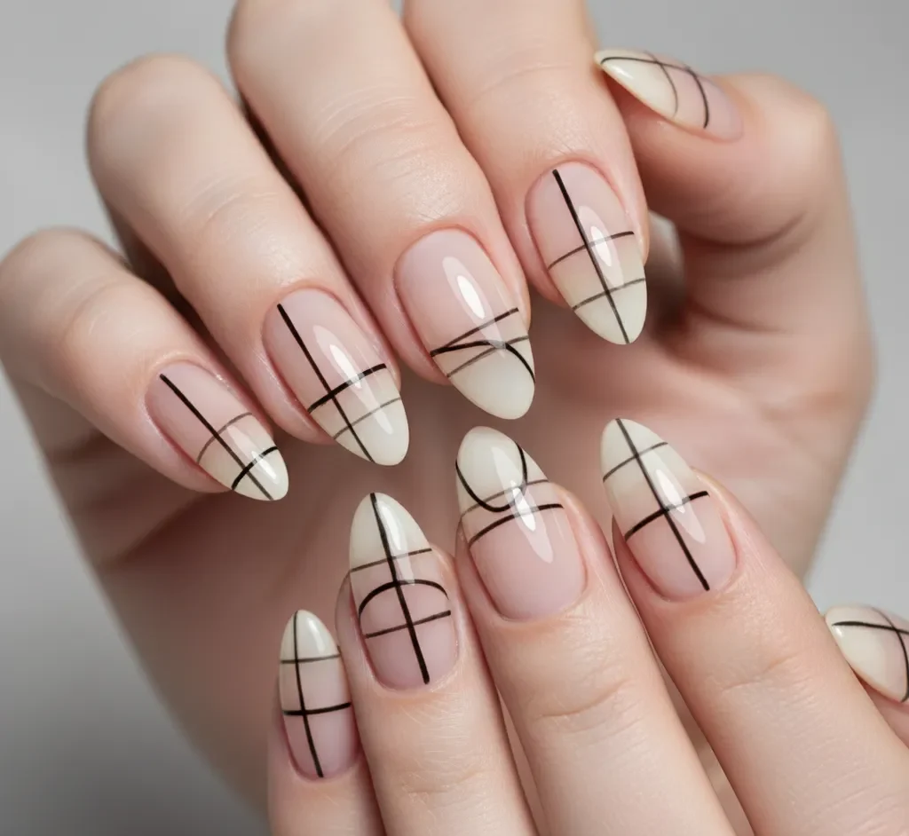 20 Best Minimalist Nail Art Designs 5 Negative Space Line Art