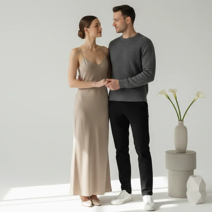 Casual Valentine Couple Outfit Coordinated Couple Style