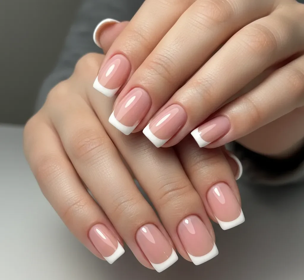 French Tip Short Nail design