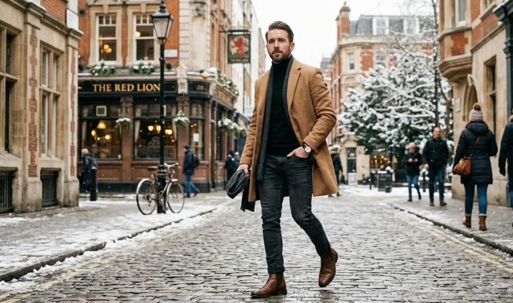 Elegant Casual Winter Outfit for Men 2 Elegant Casual Winter Outfits for Men