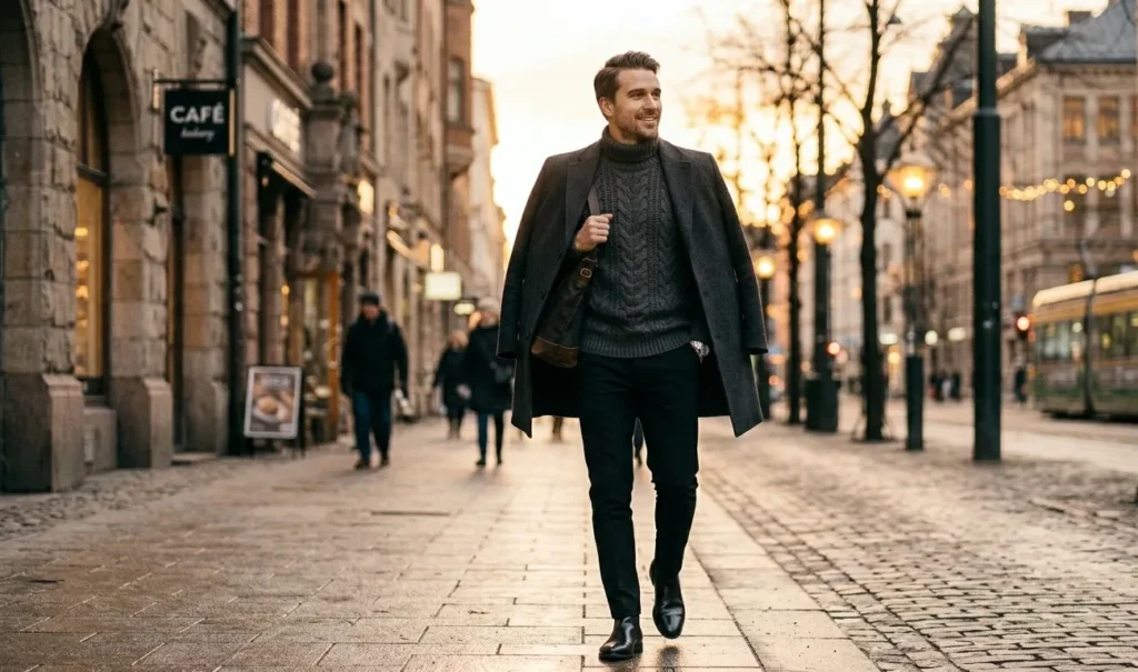 Best Chunky Knit Sweater Outfit for Men 3 Chunky Knit Sweater