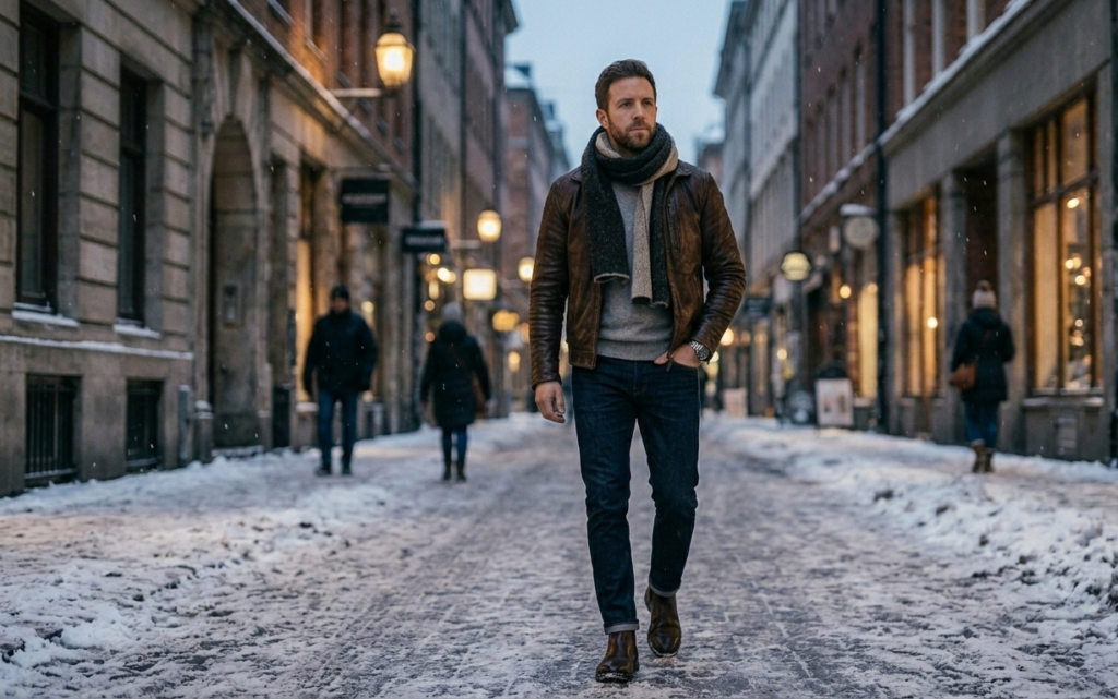 Elegant Casual Winter Outfit for Men 6 Casual Winter Outfit