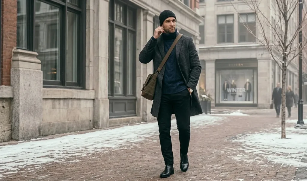 Best Chunky Knit Sweater Outfit for Men 6 Chunky Knit Sweater