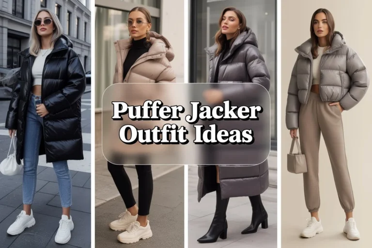 Puffer Jacket Outfit Ideas for Women
