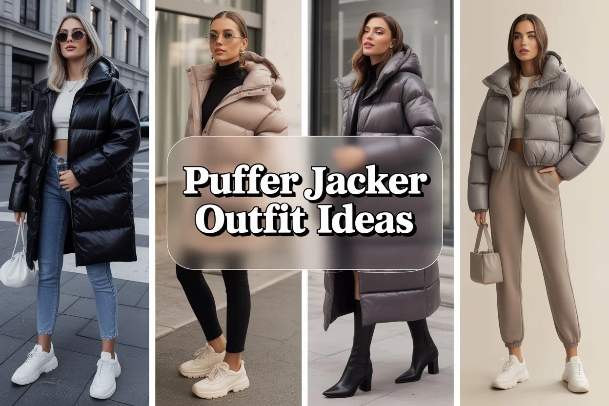 Puffer Jacket Outfit Ideas for Women