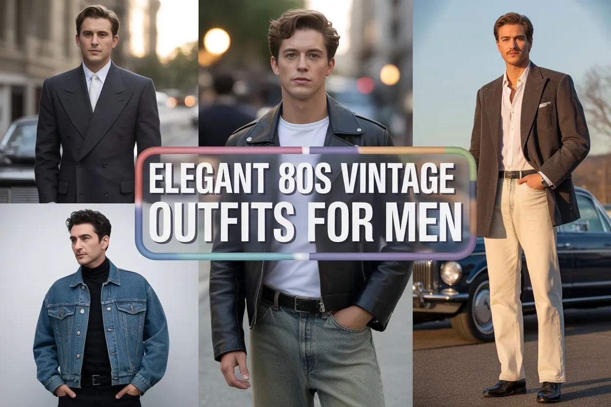 Elegant 80s Vintage Inspired Outfits for Men 1 Elegant 80s Vintage Inspired Outfits for Men